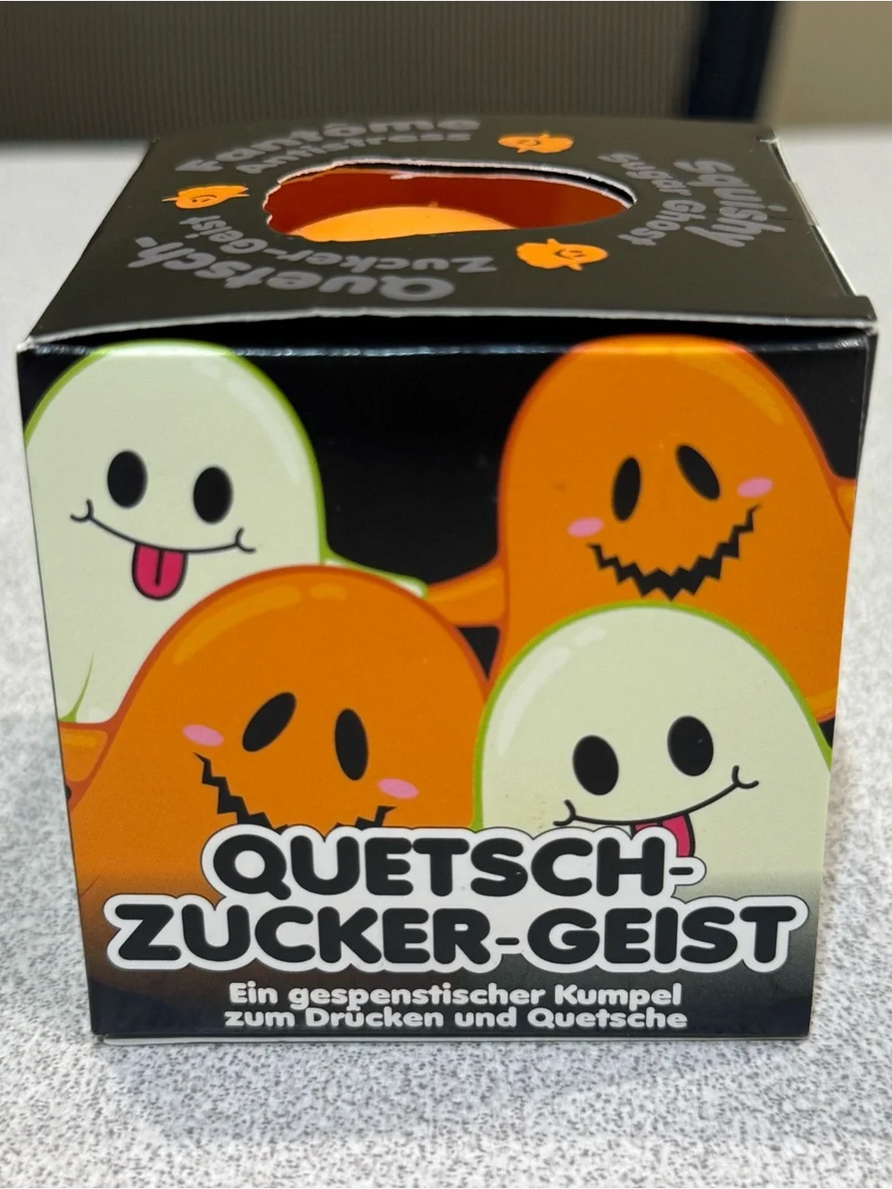Scrunchems Squishy Sugar Ghost Orange Glow in the Dark Halloween Squishy NEW!